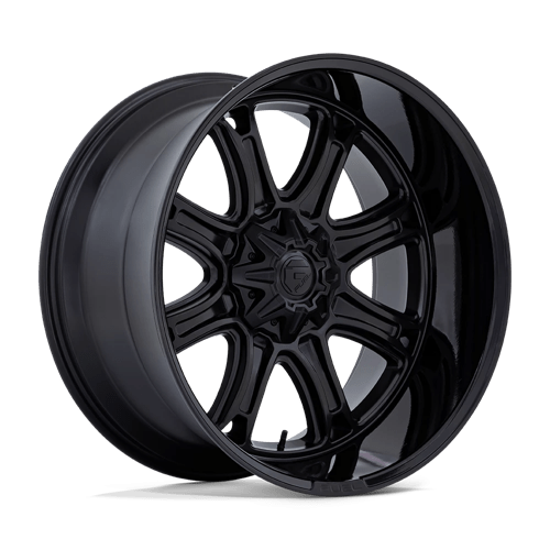 Fuel Off-Road D853 Darkstar Matte Black With Gloss Black Lip Wheels