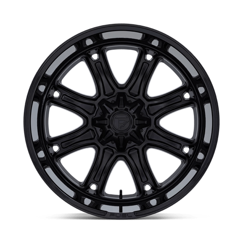 Fuel Off-Road D853 Darkstar Matte Black With Gloss Black Lip Wheels