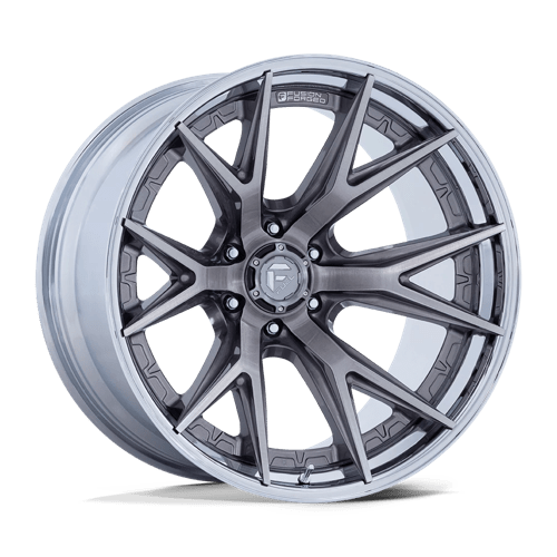 Fuel Off-Road Catalyst FC402 Brushed Platinum & Chrome Lip Rims