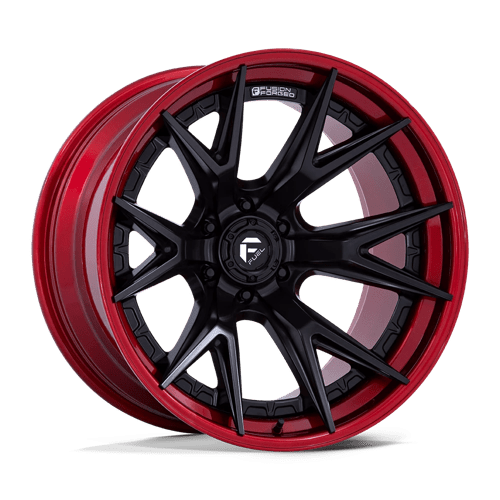 Fuel Off-Road Catalyst FC402 Matte Black & Candy Red Lip Rims