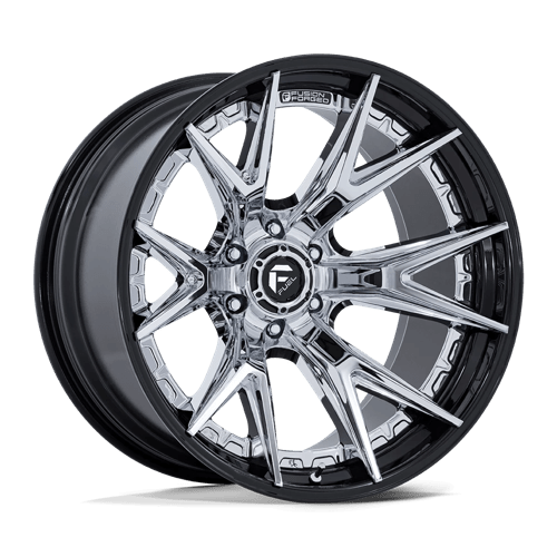 Fuel Off-Road Catalyst FC402 Chrome &#038; Gloss Black Lip Rims