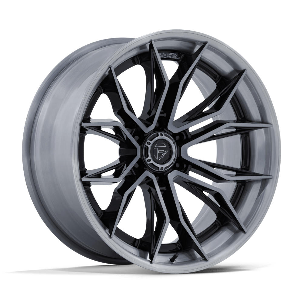 Fuel Off-Road FC404 Mutiny Gloss Black Brushed Dark Tint Wheels, Fusion Forged