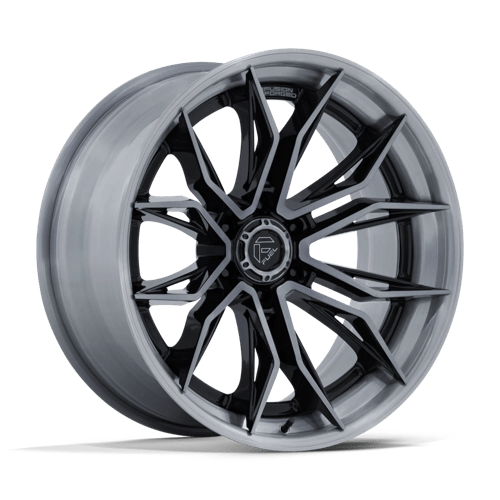 Fuel Off-Road FC404 Mutiny Gloss Black Brushed Dark Tint Wheels, Fusion Forged