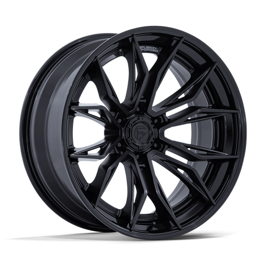 Fuel Off-Road FC404 Mutiny Matte Black with Gloss Black Lip Wheels, Fusion Forged