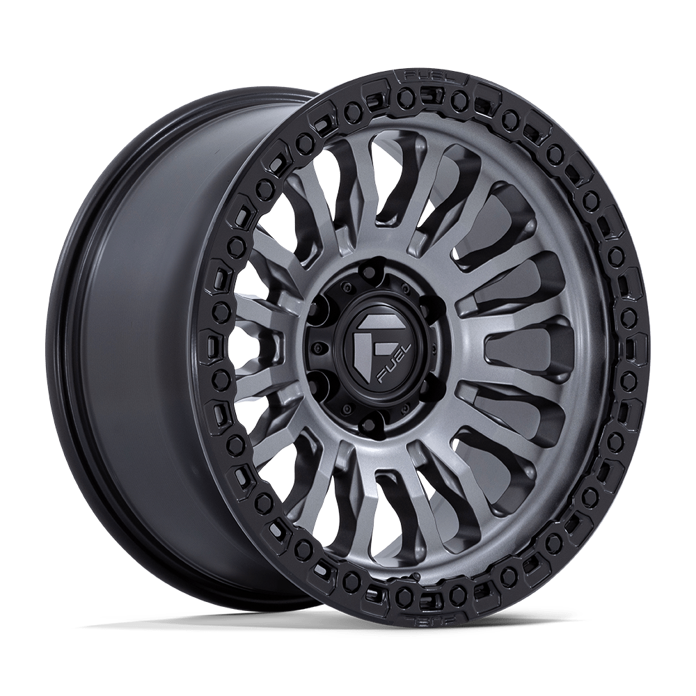 Fuel Off-Road FC857 Rincon Matte Gunmetal With Black Lip Wheels