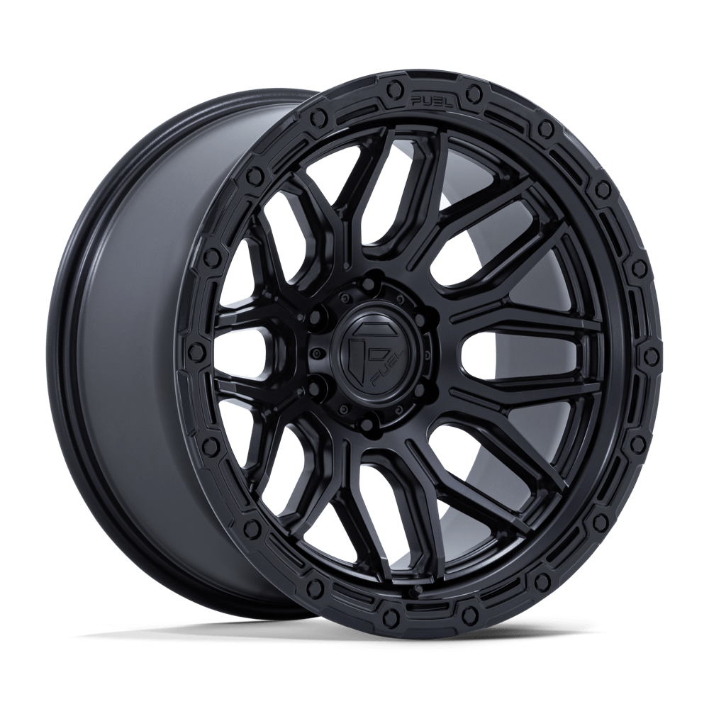 Fuel Off-Road FC881 Surge Matte Black with Gloss Black Lip Wheels, Cast Aluminum