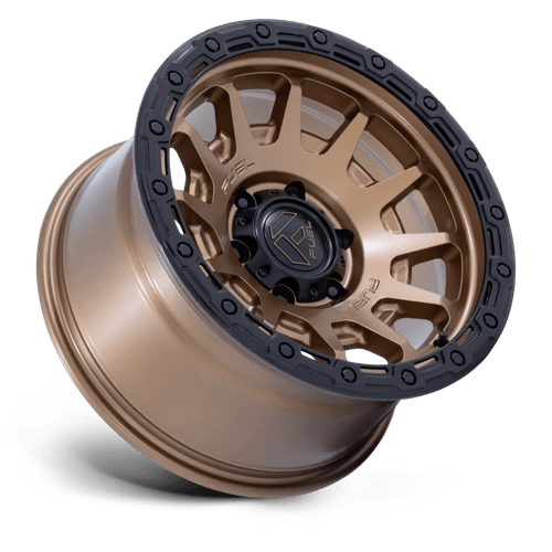 Fuel Off-Road FC884 Fortress Matte Bronze with Gloss Black Lip Wheels, Cast Aluminum