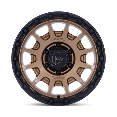 Fuel Off-Road FC884 Fortress Matte Bronze with Gloss Black Lip Wheels, Cast Aluminum