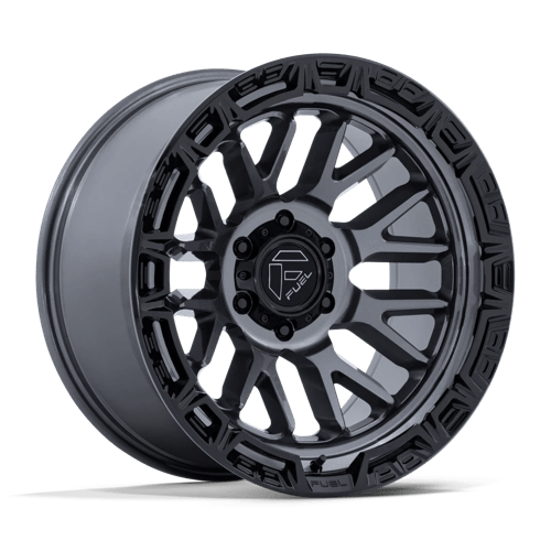 Fuel Off-Road FC890 Rail Gloss Gunmetal with Gloss Black Lip Wheels, Cast Aluminum