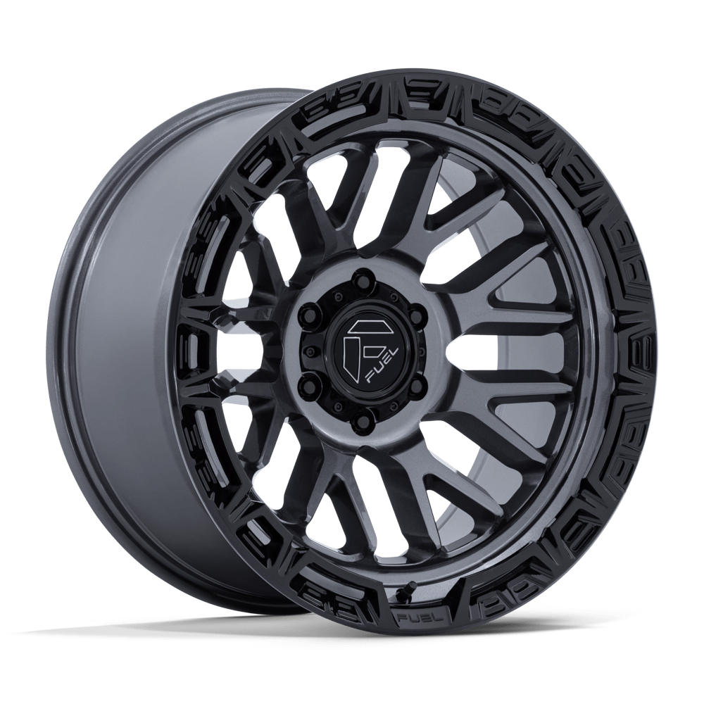 Fuel Off-Road FC890 Rail Gloss Gunmetal with Gloss Black Lip Wheels, Cast Aluminum