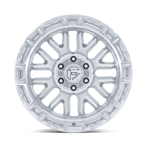 Fuel Off-Road FC890 Rail Gloss Silver with Machined Face Wheels, Cast Aluminum