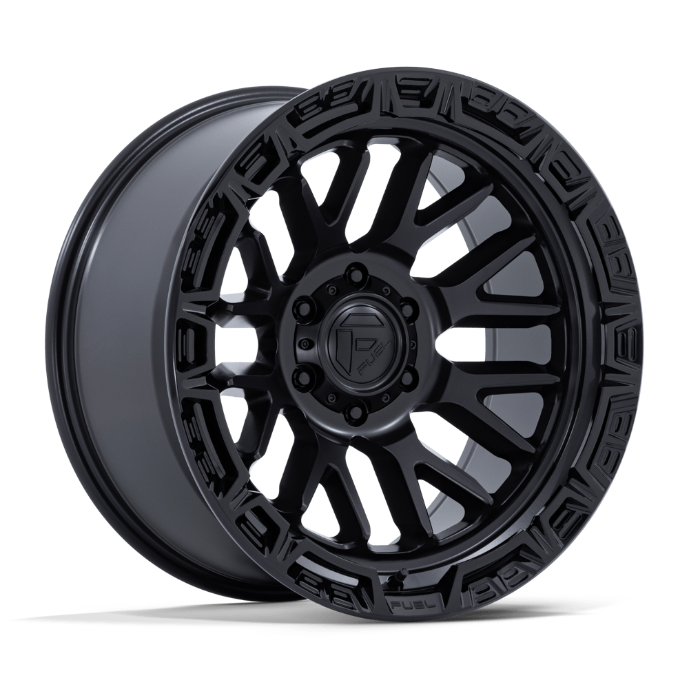 Fuel Off-Road FC890 Rail Matte Black with Gloss Black Lip Wheels, Cast Aluminum