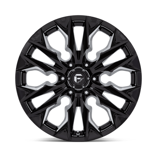 Fuel D803 Flame Gloss Black Milled 1-Piece Wheels