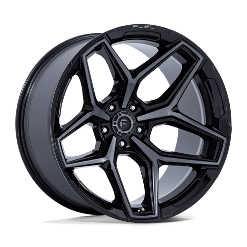 Fuel Off-Road D854 Flux Gloss Black BRushed Face With Gray Tint Wheels