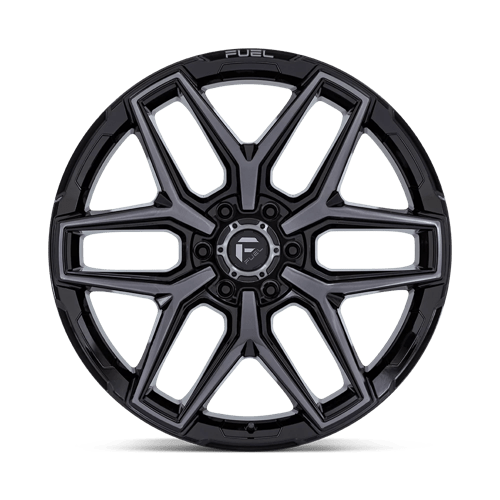 Fuel Off-Road D854 Flux Gloss Black BRushed Face With Gray Tint Wheels