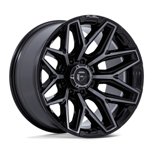 Fuel Off-Road D854 Flux Gloss Black BRushed Face With Gray Tint Wheels