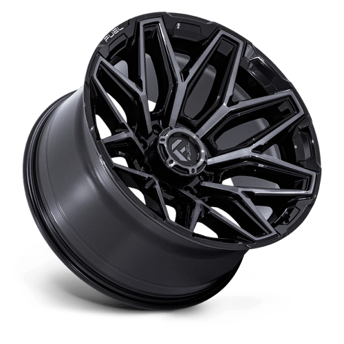 Fuel Off-Road D854 Flux Gloss Black BRushed Face With Gray Tint Wheels