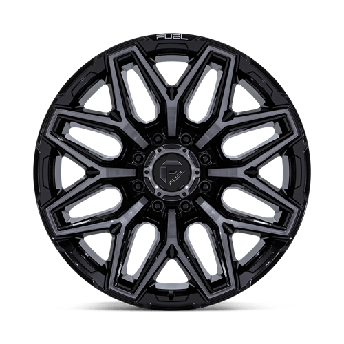 Fuel Off-Road D854 Flux Gloss Black BRushed Face With Gray Tint Wheels