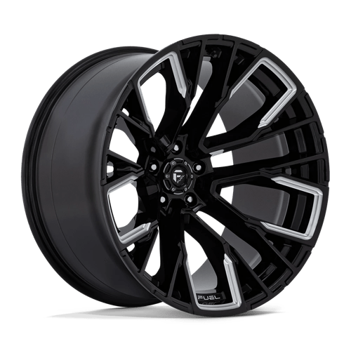 Fuel D849 Rebar Gloss Black Milled 1-Piece Wheels