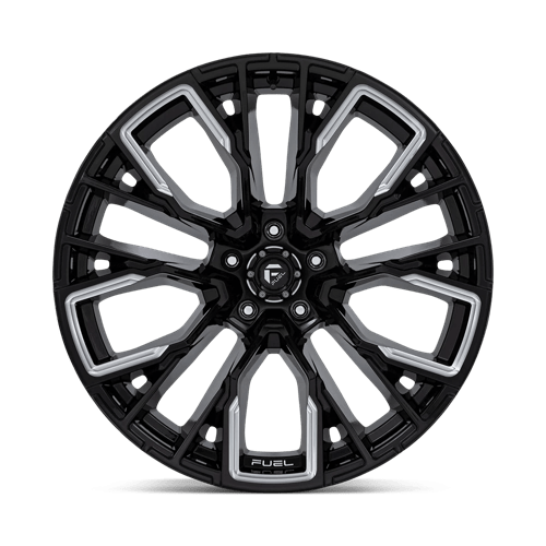 Fuel D849 Rebar Gloss Black Milled 1-Piece Wheels