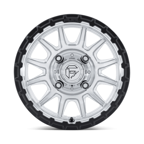 Fuel Off-Road FV866 Piston UTV Hyper Silver Machine Face with Matte Black Lip Wheels, Cast Aluminum