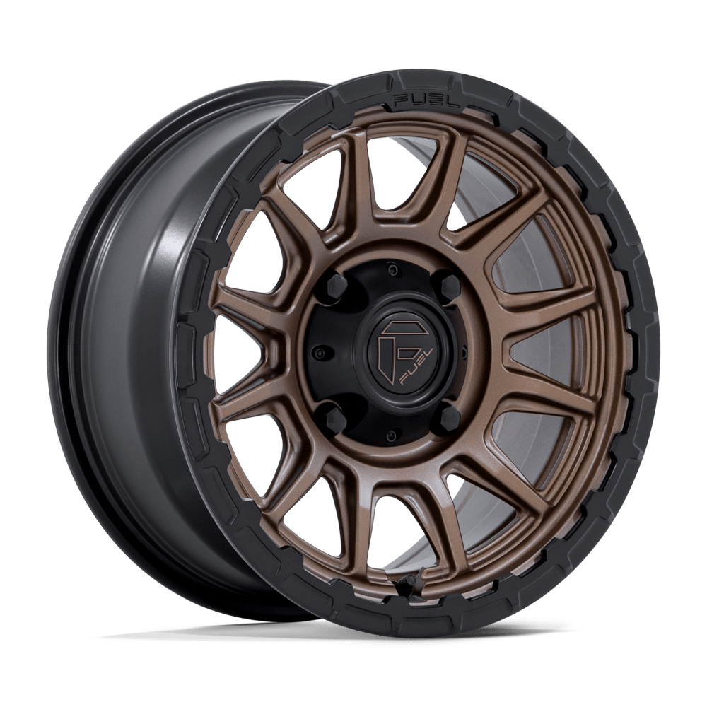 Fuel Off-Road FV866 Piston UTV Matte Bronze with Matte Black Lip Wheels, Cast Aluminum
