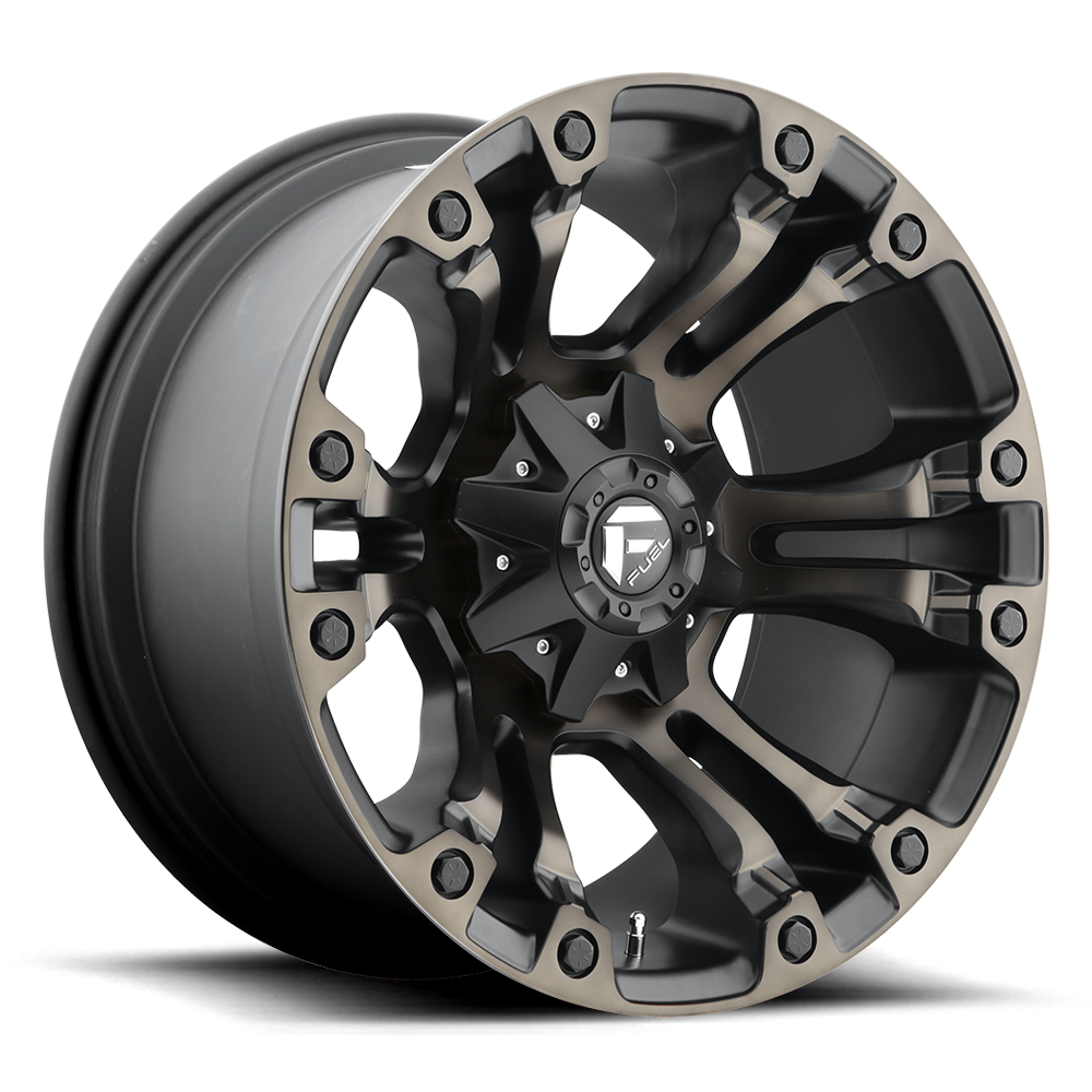 Fuel Off-Road D569 Vapor Matte Black Double Dark Tint Wheels, Cast Aluminum