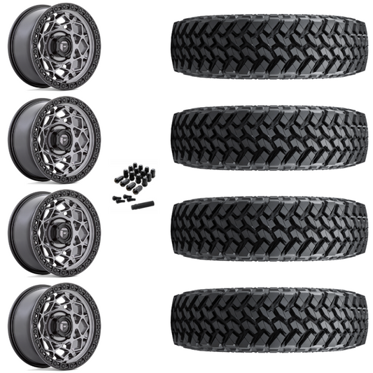 15" Fuel Unit D784 Anthracite UTV Rims & 33" Nitto Trail Grappler SxS Tires 8 Ply Mounted