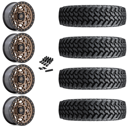 15" Fuel Unit D785 Bronze UTV Rims & 32" Nitto Trail Grappler SxS Tires 8 Ply Mounted