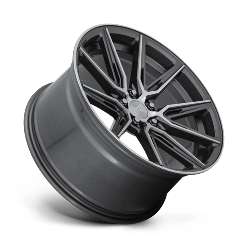 Niche M220 Gemello Gloss Anthracite Machined 1-Piece Wheels