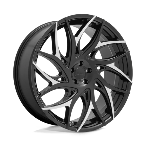 DUB S259 G.O.A.T. Gloss Black With Machined Spoke 1-Piece Wheels