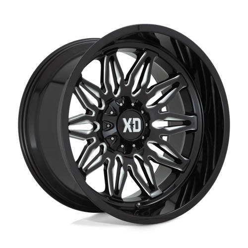 KMC XD859 Gunner Gloss Black Milled Wheels