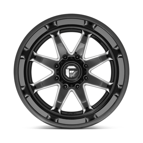 Fuel D749 Hammer Gloss Black Milled 1-Piece Wheels