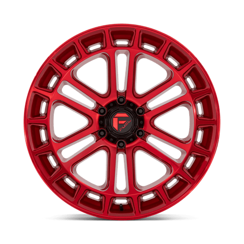 Fuel D719 Heater Candy Red Machined 1-Piece Wheels