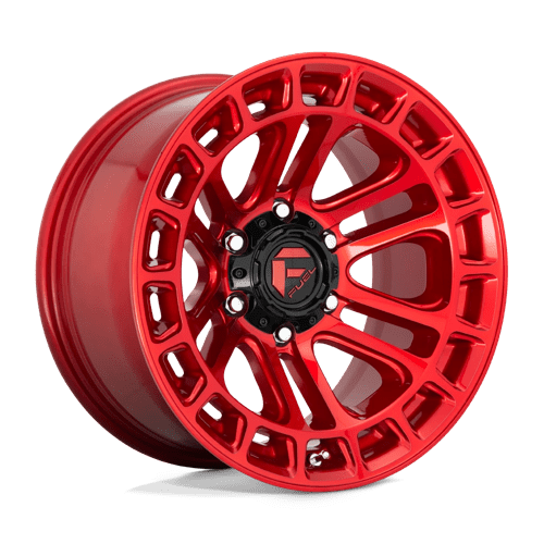 Fuel D719 Heater Candy Red Machined 1-Piece Wheels