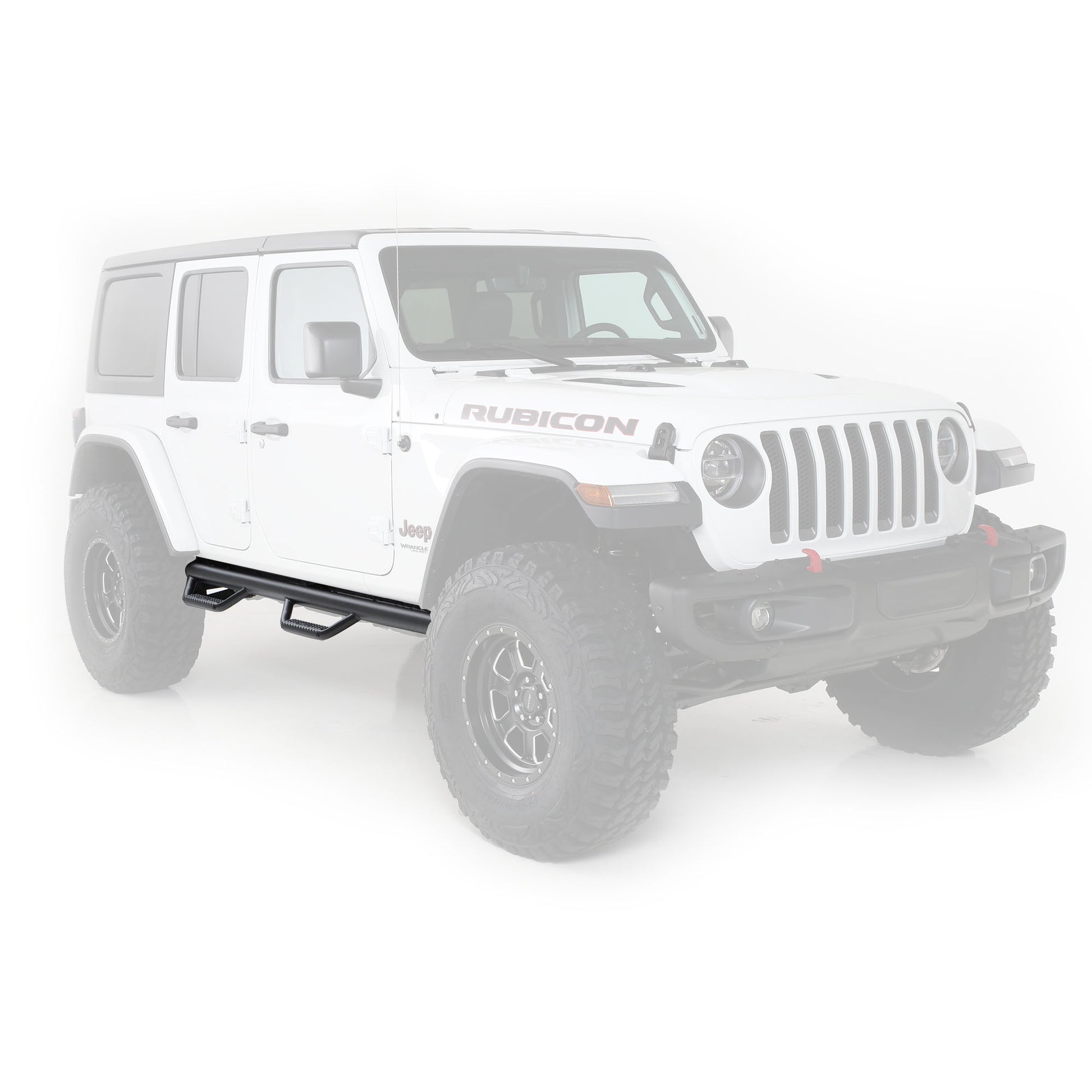 Smittybilt 2018-2025 Jeep Wrangler JLU Nerf Steps, Textured Black, 18+, J1866