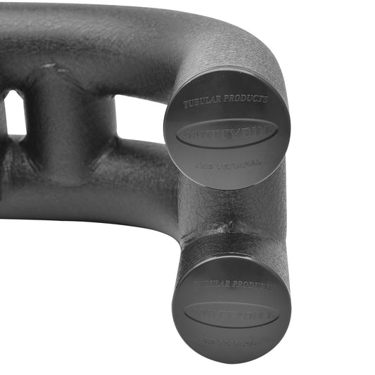 Smittybilt Universal 3" Tube Bumper End Cap Pair, Black, TA25