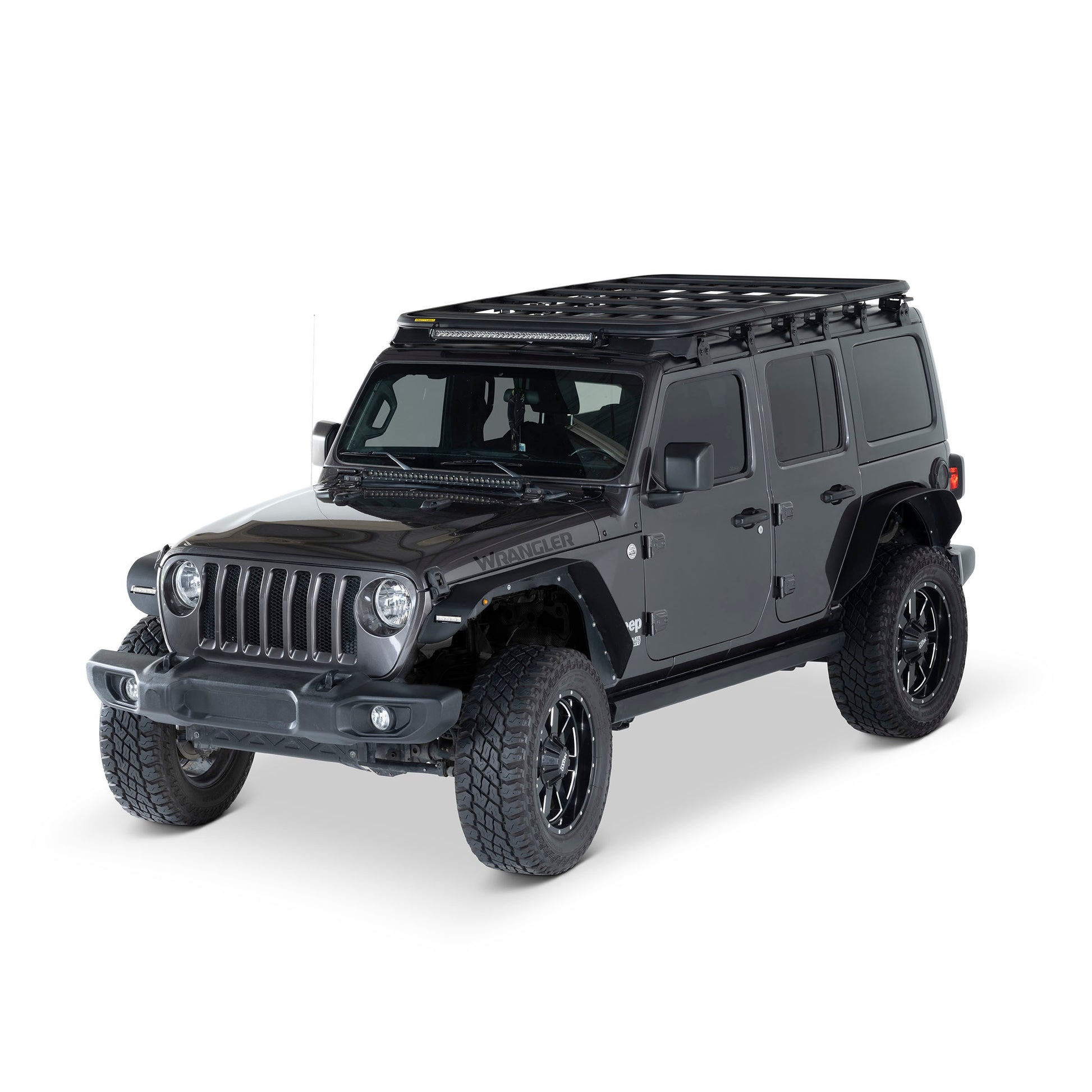Smittybilt 2018-2025 Jeep Wrangler JL Smittybilt Defender Platform Rack Kit 4MA, JL4DRRACK1
