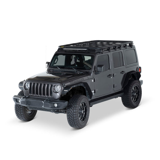 Smittybilt 2018-2025 Jeep Wrangler JL Smittybilt Defender Platform Rack Kit 4MA, JL4DRRACK1