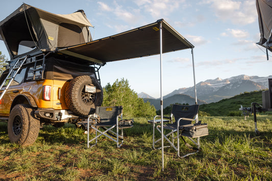 Smittybilt Universal 4.5" x 8" Rear Or Side Awning, Gray, 2585