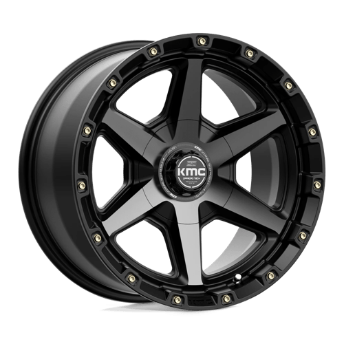 KMC KM101 Tempo Satin Black With Gray Tint Wheels