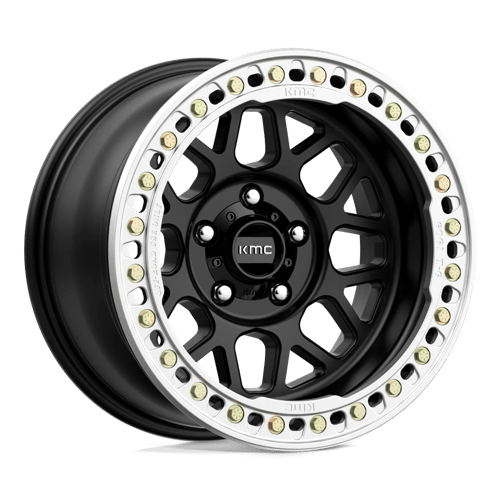 KMC KM235 Grenade Crawl Beadlock Satin Black Wheels