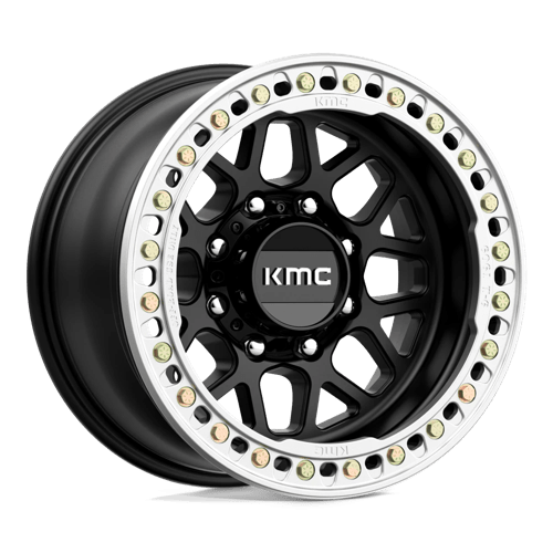 KMC KM235 Grenade Crawl Beadlock Satin Black Wheels