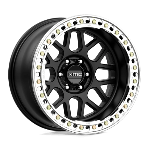 KMC KM235 Grenade Crawl Beadlock Satin Black Wheels