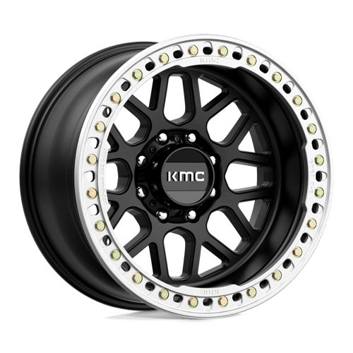 KMC KM235 Grenade Crawl Beadlock Satin Black Wheels