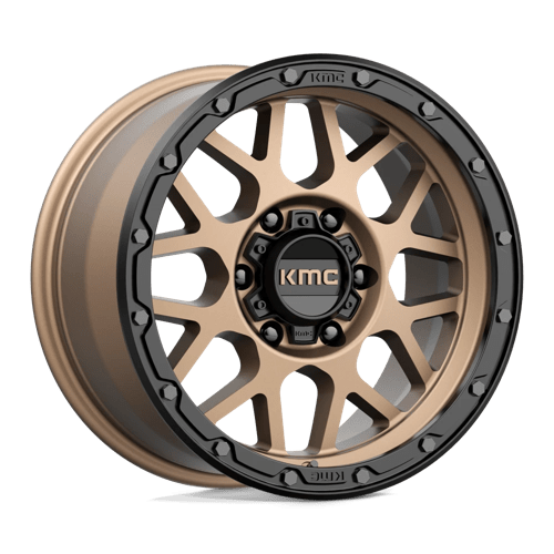 KMC KM535 Grenade Off-Road Matte Bronze Matte Black Lip Wheels