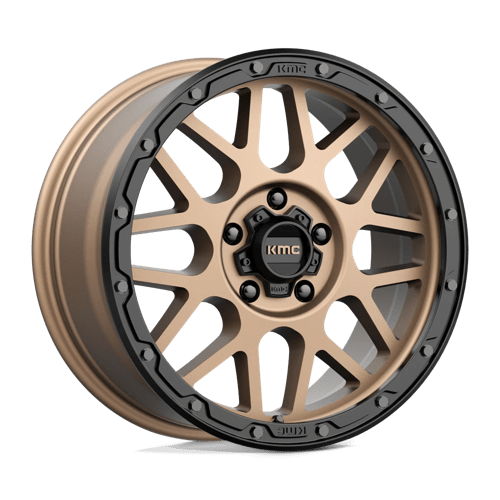 KMC KM535 Grenade Off-Road Matte Bronze Matte Black Lip Wheels