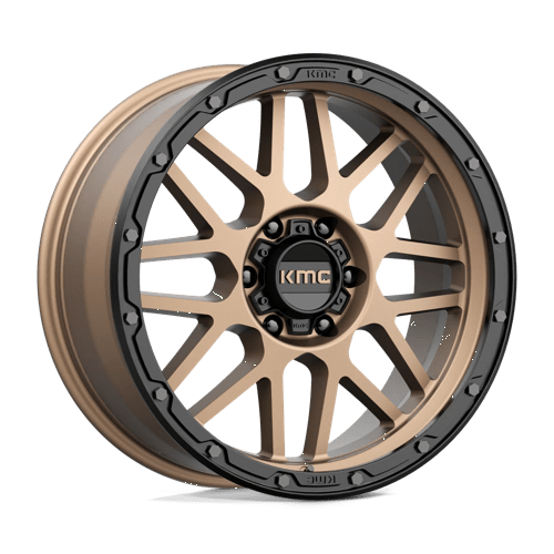 KMC KM535 Grenade Off-Road Matte Bronze Matte Black Lip Wheels