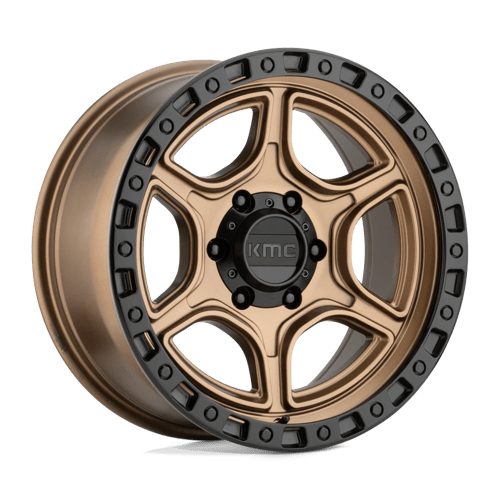 KMC KM539 Portal Satin Bronze Satin Black Lip Wheels