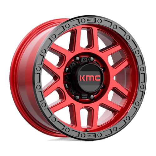 KMC KM544 Mesa Candy Red With Black Lip Wheels